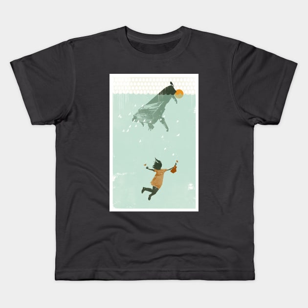 WATER DREAM Kids T-Shirt by Showdeer